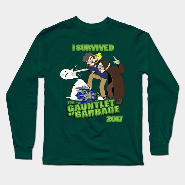 I Survived the Gauntlet of Garbage 2017 Long Sleeve T-Shirt by ProfessorThorgi